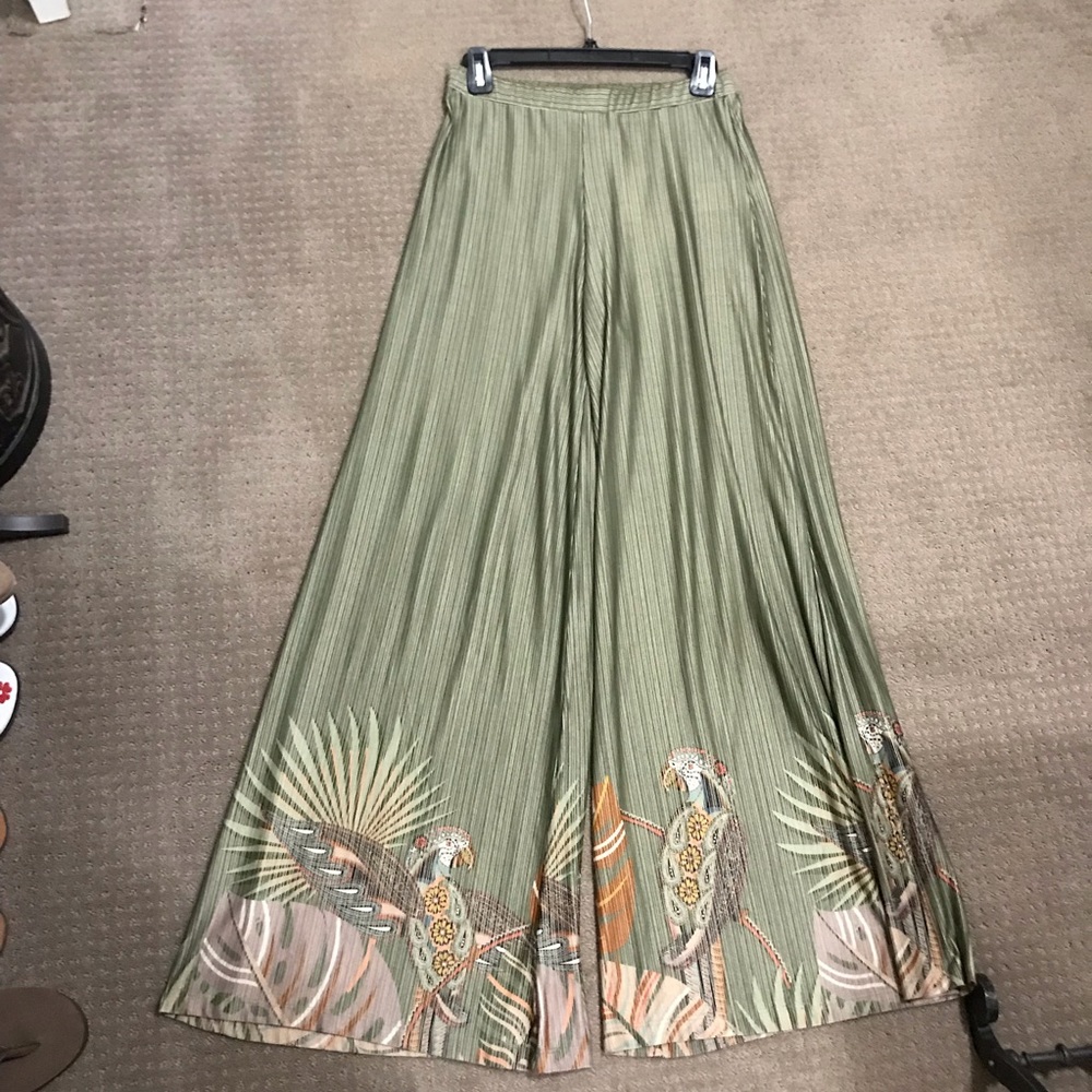 Anthropologie stretch tropical pants.